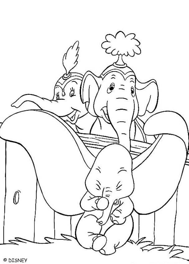 Coloriage et dessins gratuits La famille de Dumbo à imprimer