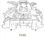 Coloriage Fern de Élémentaire