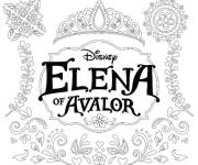 Coloriage et dessins gratuit Affiche d'Elena d&rsquo;Avalor à imprimer