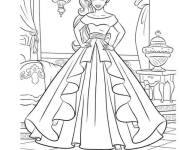 Coloriage et dessins gratuit Elena d&rsquo;Avalor dans le ch&acirc;teau à imprimer