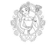 Coloriage Elena, la fille de Raoul