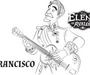 Coloriage Francisco, le grand-p&egrave;re d'Elena d'Avalor