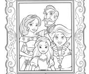 Coloriage Image de la famille royale d'Elena d'avalor