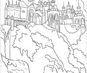 Coloriage et dessins gratuit Le château du royaume Avalor à imprimer