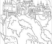 Coloriage et dessins gratuit Le ch&acirc;teau du royaume Avalor à imprimer