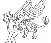 Coloriage Luna jaguar au crayon