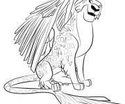 Coloriage Lune Jugaur, l'ami de Elena d'Avalor