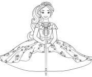 Coloriage Portrait d'Elena, la princesse d'Avalor