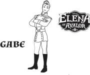 Coloriage Prince gabe d'Elena d'Avalor