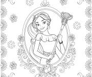 Coloriage Princesse Elena Castillo Flores d&rsquo;Avalor