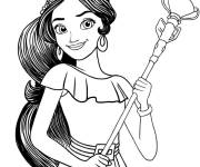 Coloriage Princesse Elena d'Avalor &agrave; colorier