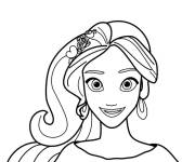 Coloriage Princesse Elena d'Avalor en toute beaut&eacute;