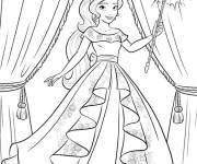 Coloriage Princesse Elena h&eacute;riti&egrave;re d'Avalor