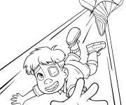 Coloriage Aventure d'Elio dans l'espace