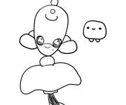 Coloriage Blob avec un extraterrestre