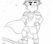 Coloriage Courageux ambassadeur Elio