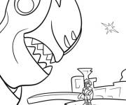 Coloriage Elio avec Lord Grigon