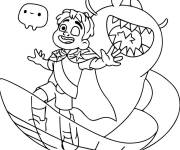 Coloriage Elio, Blob et l'extratresstre