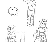 Coloriage Elio dans diff&eacute;rentes poses