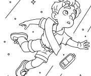 Coloriage Elio dans l'espace