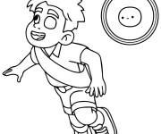 Coloriage Elio en Blob en volant