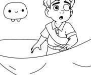 Coloriage Elio et Blob