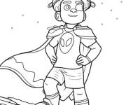 Coloriage Elio porte son cache-&oelig;il
