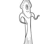 Coloriage et dessins gratuit Extraterrestre aimable du film Elio à imprimer