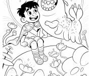 Coloriage Glordon, Elio et Blob du film pour enfants