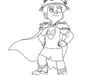 Coloriage et dessins gratuit Illustration d'Elio en cape à imprimer