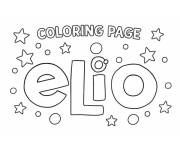 Coloriage et dessins gratuit Logo Elio &agrave; motif en &eacute;toile à imprimer