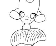 Coloriage M&eacute;duse Alien d'Elio