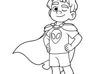 Coloriage Superh&eacute;ros Elio de Disney