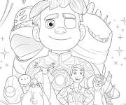 Coloriage Tous les personnages principaux d'Elio