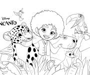 Coloriage et dessins gratuit Encanto animaux à imprimer