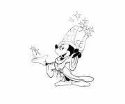Coloriage et dessins gratuit Fantasia: Micket et la magie à imprimer