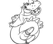 Coloriage Hippopotame de Fantasia Disney