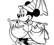 Coloriage et dessins gratuit Sorcière Minnie de Fantasia à imprimer