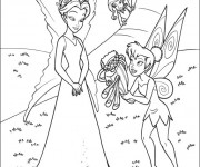 Coloriage Fee Clochette et la Reine Clarison