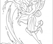 Coloriage Ondine: Fée Clochette