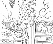 Coloriage Hercule et Cupide
