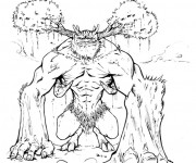 Coloriage Un monstre dans Hercule