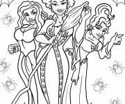 Coloriage 3 filles Sanderson de Hocus Pocus