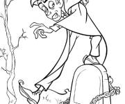 Coloriage Billy dans la cimeti&egrave;re