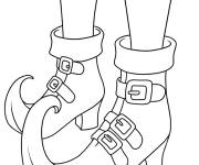 Coloriage Bottes de sorci&egrave;re Hocus Pocus