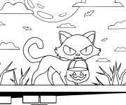 Coloriage Chat de Hocus Pocus pour Halloween