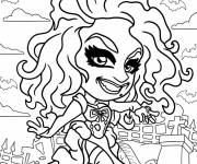 Coloriage Chibi Sarah Sanderson de Hocus Pocus