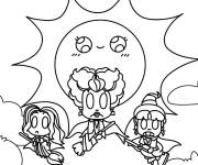 Coloriage Chibi sorci&egrave;res de Hocus Pocus