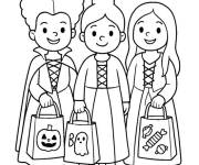 Coloriage Costumes des petites s&oelig;urs Sanderson
