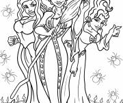 Coloriage Film Hocus Pocus et les sorci&egrave;res Sanderson pour enfants